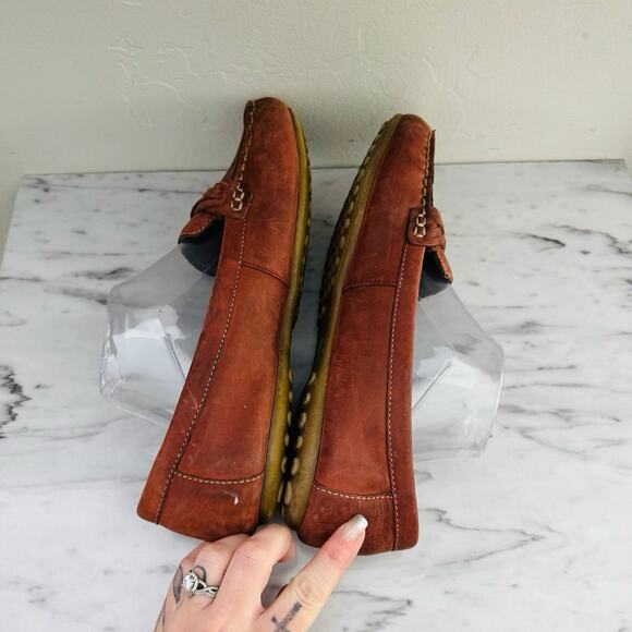 Women's Suede Loafers in Rust - Picture 6 of 11